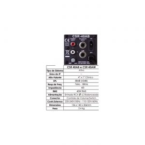 Caixa Acústica 40AW | 40AB