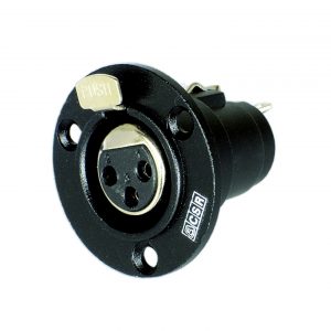 Conector cannon Q 85 BK Femea – Painel