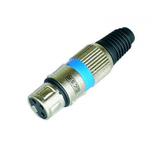 Conector cannon Q 110 BL AZ Femea