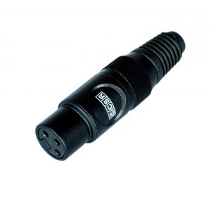 Conector cannon XLRQ 17 BK – Femea