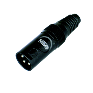 Conector cannon Q 18 BK – Macho