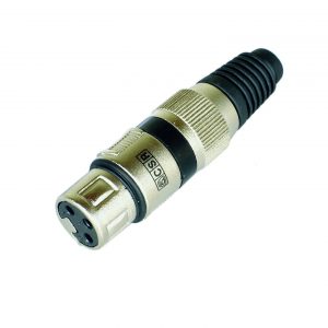 Conector cannon XLR Q 33 BK Femea