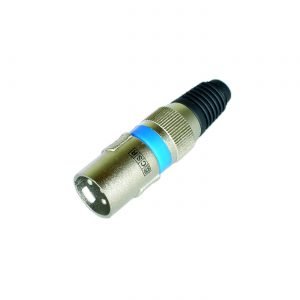 Conector cannon XLR Q 34 BL (AZUL) Macho